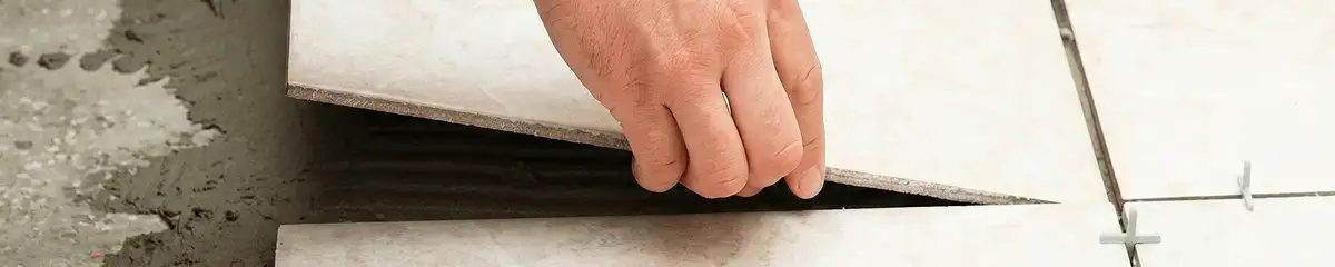 Professional installing ceramic tile floors in New Orleans, LA