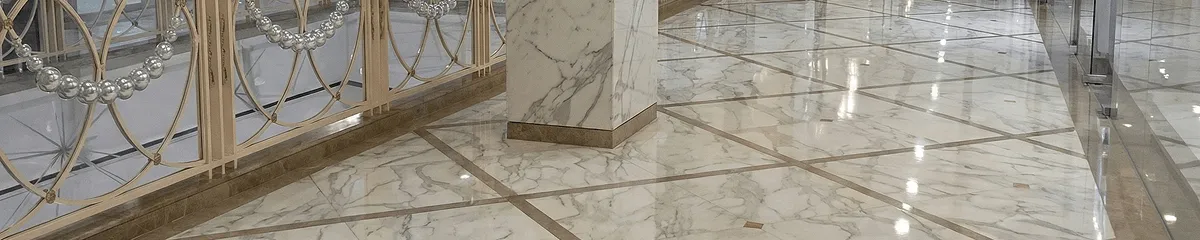 Beautiful marble floor professionally installed in New Orleans, LA