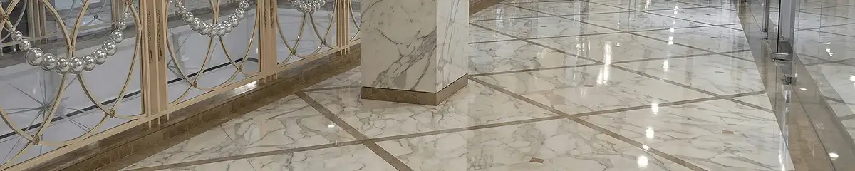 Beautiful marble floor professionally installed in New Orleans, LA